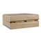High Quality Simple Square Maple Wood Custom Logo Packaging Single Commemorative Coin Display Box with Spring Hinges