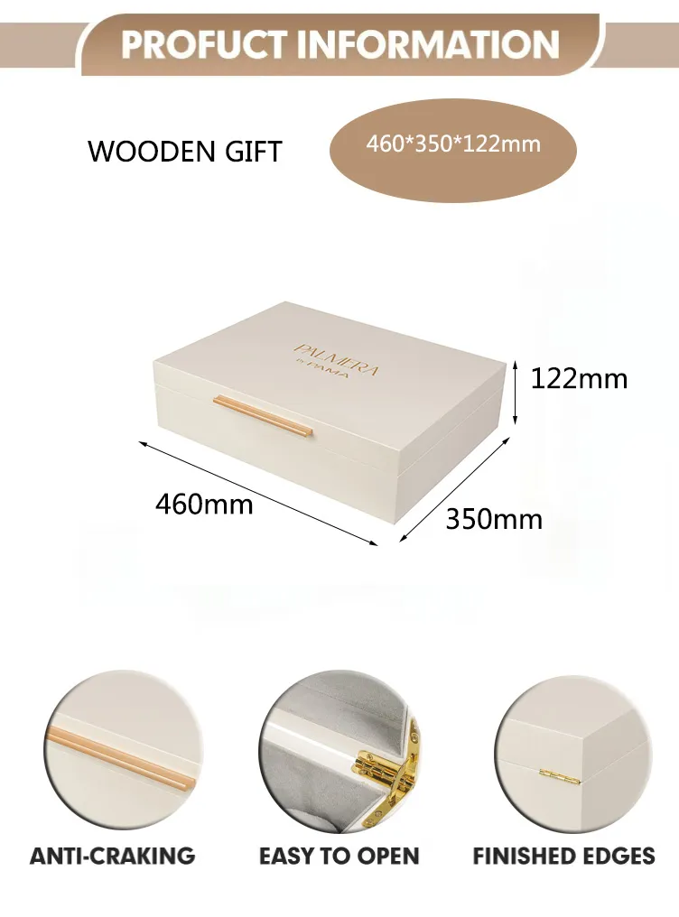 Elegant Inlay Wooden Jewelry Box for Watches and Gifts
