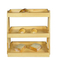 Stylish Wooden Bakery Display Stand with Three Tiers for Retail