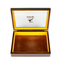 Transparent Top Design Metal Word Logo EVA Lining Rectangular Acrylic Cover Custom Wooden Large Gift Box Luxury