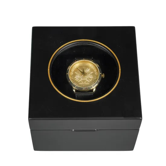 Wholesale Customized Logo Wooden Watch Gift Storgae Packaging Box Luxury Single Watch Winder Case