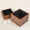 Hot Sale Wooden Pet Dog Cat Urn Ashes Slide Lid Walnut Wood Memorial Urn Box