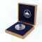 Wholesale Natural Wood Walnut Custom Logo Wooden Coin Storage Box with Hinges