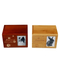 Wholesale Solid Wood Pet Memorial Urn with Photo Frame Modern Luxury Cross-Border Animal Wooden Box for Ash Dog Cat Pet Casket