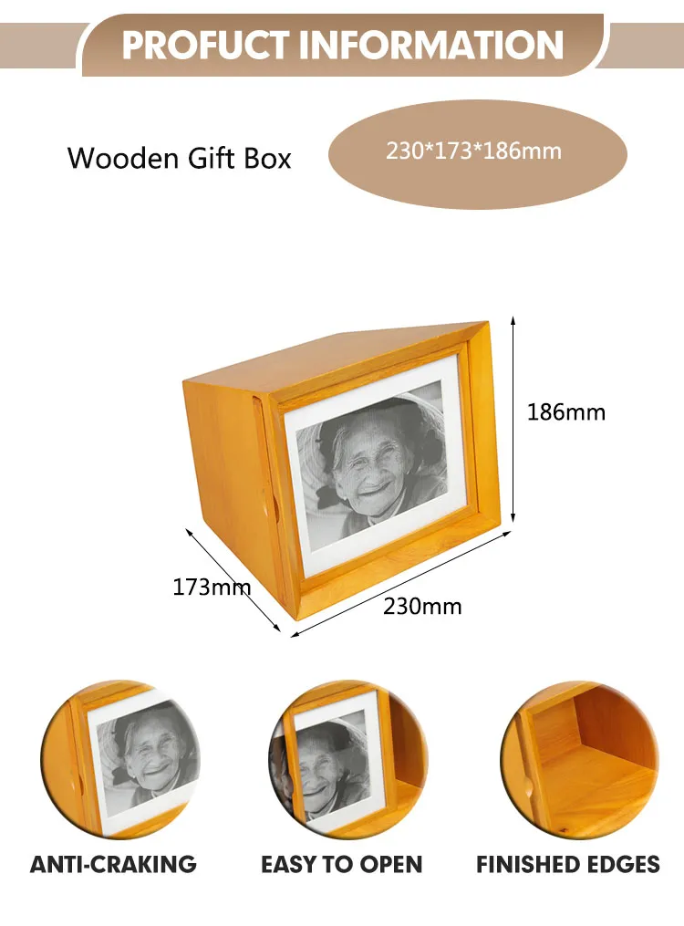 Wholesale Factory Price Cremation Urns for Human Ashes Adult Funeral Memorial Urns for Ashes with Photo Frame