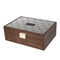 Elegant Customizable Walnut Wood Gift Box with Lid