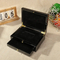 High Gloss Customized Logo Wooden Credit Card Box with Drawer Black High Gloss Wood Storage Gift Box Luxury Gift Boxes