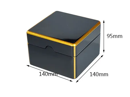 Customized Logo Glossy Piano Lacquer Single Wooden Watch Gift Box Wood Packaging Display Case Watch Storage Package