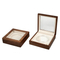 Wholesale Custom Logo Single Opening Window Design Wood Challenge Coin Storage Presentation Box Packaging Display Case with Acrylic Lid