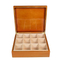 Wholesale Factorary Price Handcrafted Twinings Black Deluxe Compartment Wooden Tea Gift Packaging Box 12 Compartment