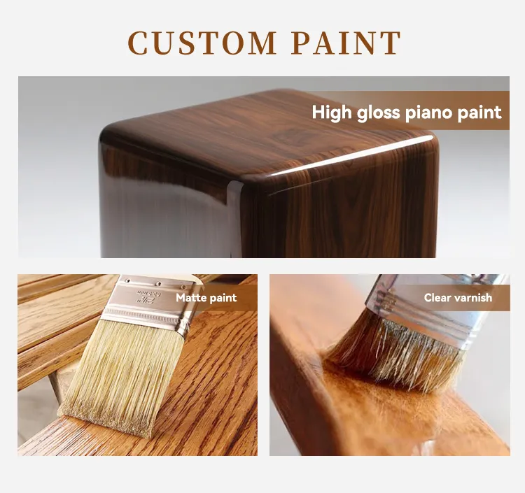 Zhihe Bamboo Pet Urn with Slide-Top Lid Photo-Stickable Front Customizable Laser-Engraved Patterns Text OEM Service Available.