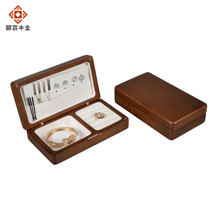 High-End Exquisite Solid Wood Wholesale Jewelry Box Storage Box Vintage Desktop Jewelry Ring Necklace Earrings Hand Jewelry Box