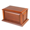 Zhihe Wholesale Funeral Urn Box Sliding Lid Design Custom Large Wooden Urns for Pet Ashes