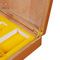 Custom Mahogany Cigar Box with Laser Engraved Logo Design