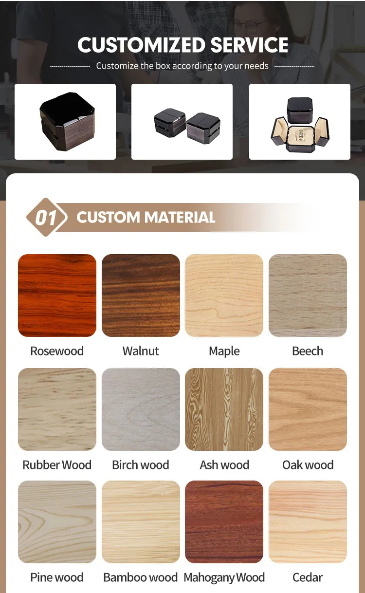 Customizable MDF Wooden Watch Box with Elegant Gift Packaging