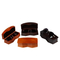 Premium Customizable Black Flannel Lined Walnut Eyeglasses Case