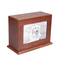 Handmade Wooden Funeral Pet Urn Box with Photo Frame Animal Funeral Supplies for Pets Premium Quality Pet Ash Urn