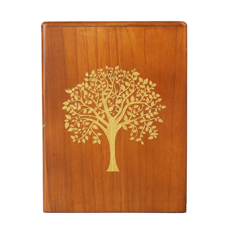 Human Ashes Adult Professional Wooden Urns Supporting Customized Wooden Urns Cinerary Caskets