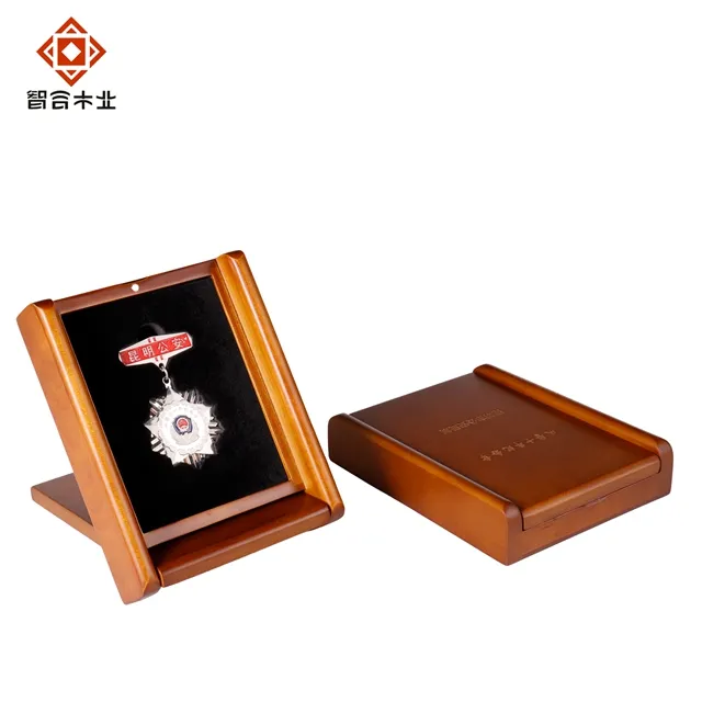 Wholesale Walnut Single Coin Display Factory Custom Reusable Wooden Box Recyclable Feature Wooden Bamboo Boxes Collection