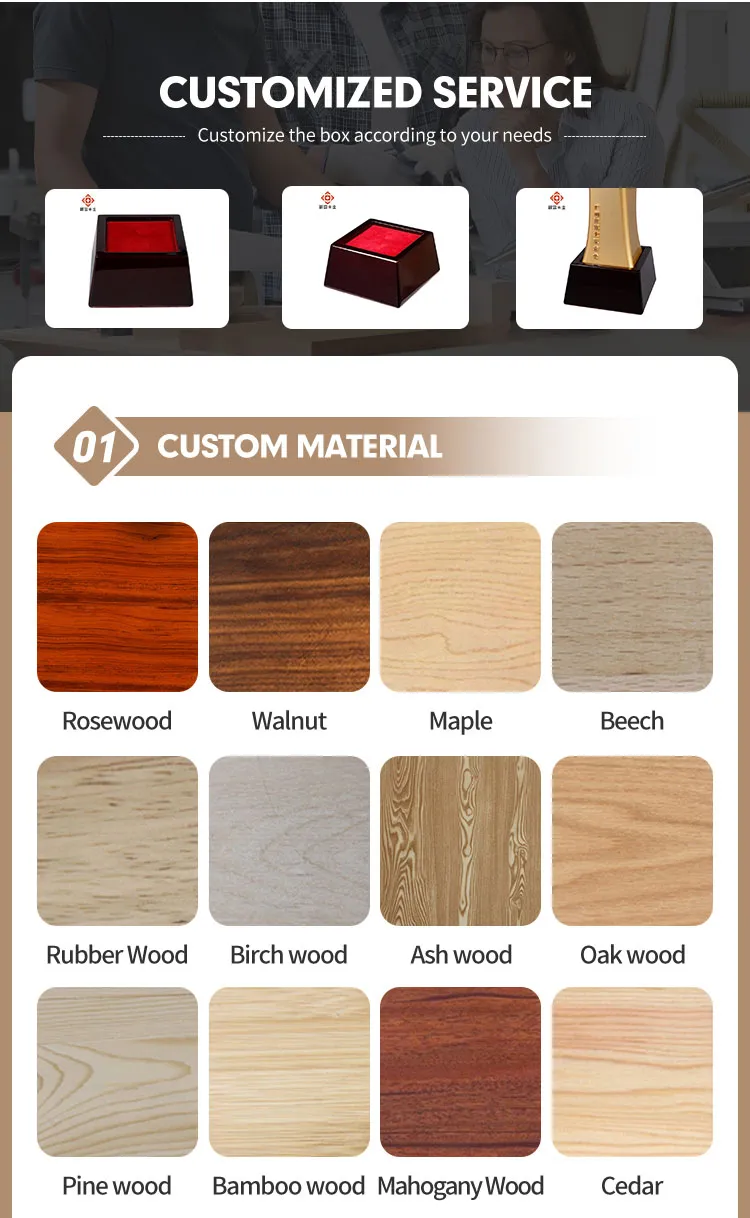 Custom Engraved Wooden Trophy Base for Awards and Coins