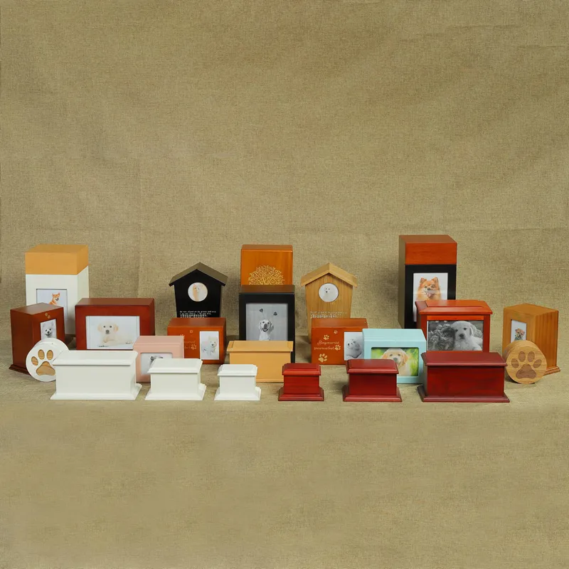 Wholesale Factorary Price Eco-Friendly Funeral Supplies Wooden Pet Urns Cremation Urns for Human Ashes Adult
