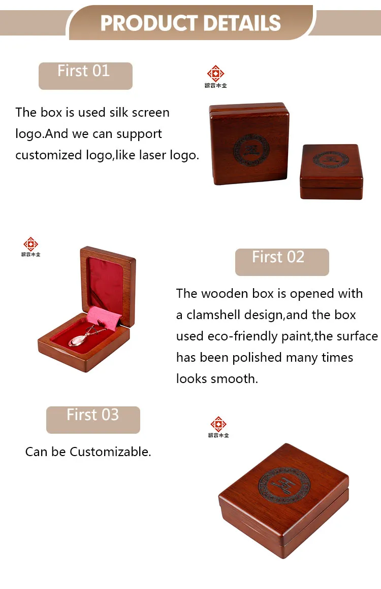Elegant Handcrafted High Gloss Wooden Jewelry Box for Necklaces