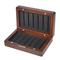 Luxury Brown Walnut Wood Keepsake Box Small Deluxe Square Gift Box Wooden Treasure Box