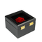 Luxury Wood Jewelry Ring Box Engraved Square Holder Case for Wedding Organizer with Drawer Display Accessories Storage