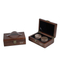 Eco-Friendly Rubber and Wood Gift Box with Leather Handle