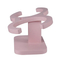 High Quality Pet Products Unique Shape Pink Double Bowl Lovely Style Custom Logo Cat Dog Feeding Stand for Easy to Take Bowl