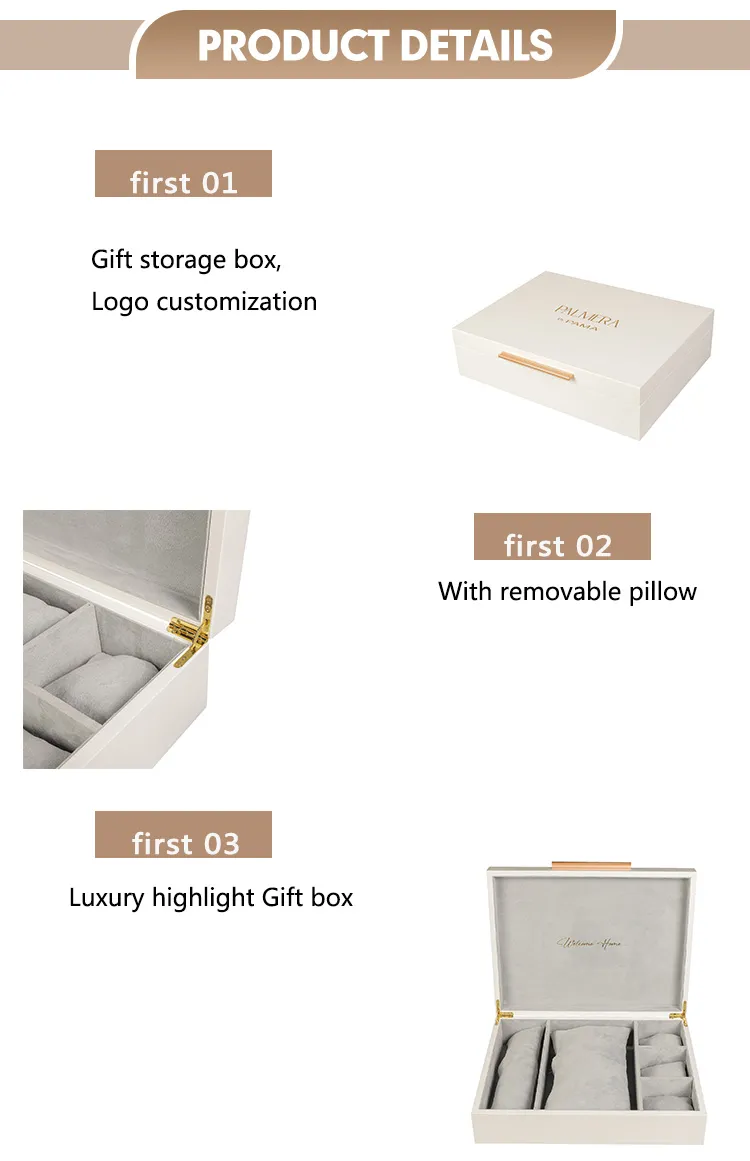 Elegant Inlay Wooden Jewelry Box for Watches and Gifts