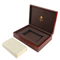 High-End Natural Rosewood Wooden Tea Box Rectangle Gift Box Hinge Magnetic Feature Recyclable Tea Set Packaging Laser Printed