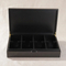 Hot Stamping Logo 8 Compartments Gift Packaging Handmade MDF Tea Bag Organizer Storage Wooden Tea Box