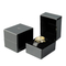 Stylish Black Wooden Watch Organizer with Soft Velvet Interior