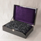Handcrafted Wooden High Gloss Gift Box Luxury Storage Case with Magnetic Closure Silk Lining Decorative Pattern Oak Wood Premium Gift Container