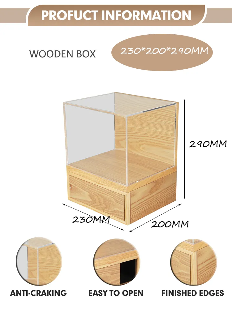 Manufacturers Wholesale High-End Matter Lacquer Custom Handmade Wooden Display Gift Packaging Box