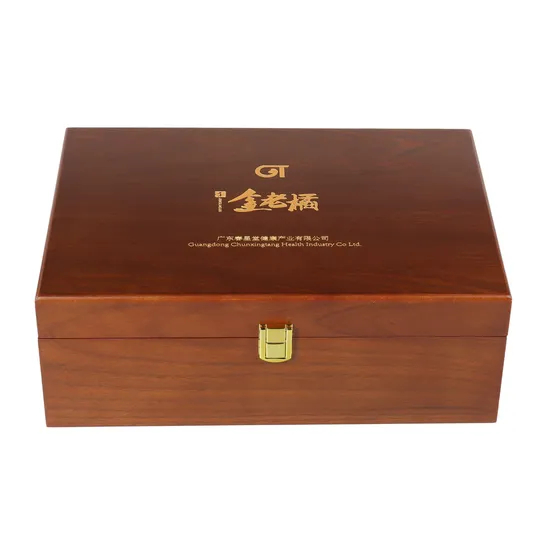 Handcrafted Custom Made Solid Wooden Compartment Tea Gift Chest Box and Tea Bags Storage Boxes and Holder with 2 Compartment
