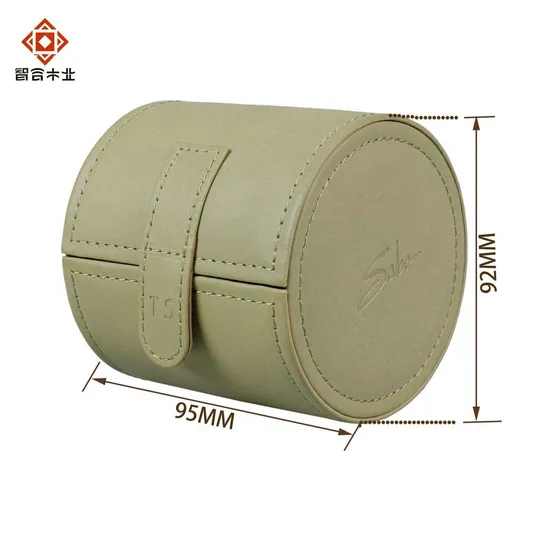 Luxury PU Leather Watch Roll Travel Jewelry Box Packaging Box Storage Travel Watch Case Wooden Watch Box