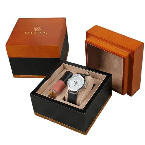 Newest Best Selling OEM Custom Logo PU Leather Watch Organizer Case for Store Watches