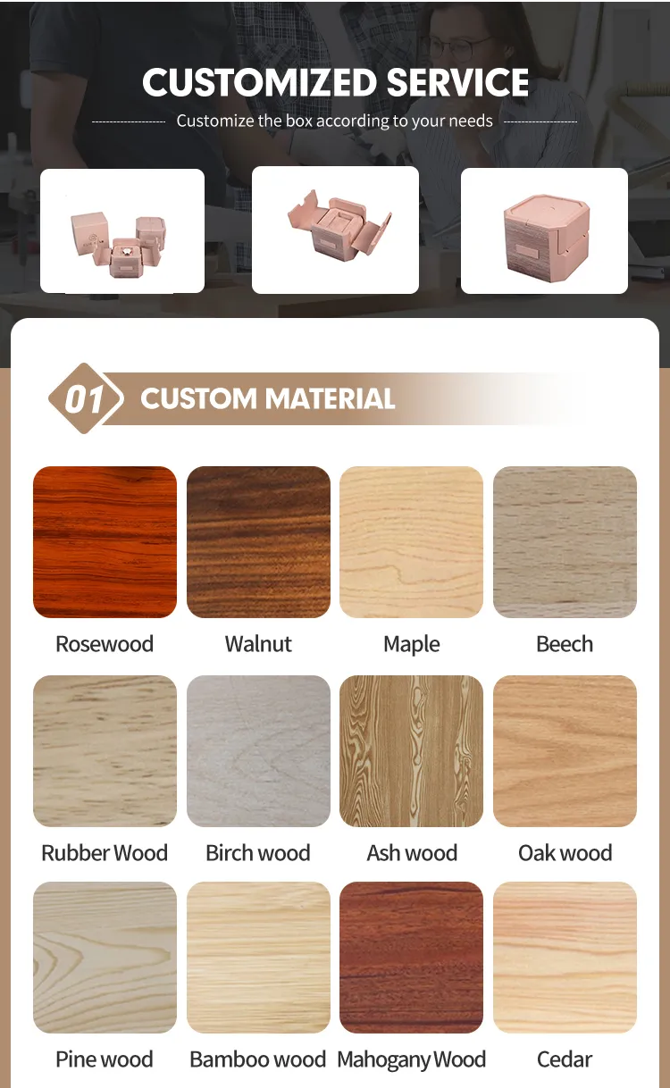 Premium Custom Luxury Wooden Watch Box for Single Timepieces
