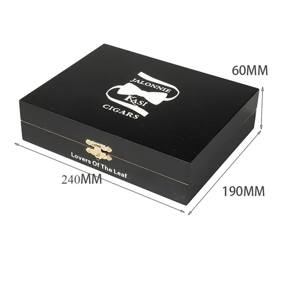 Wholesale Solid Cedar Wood Humidor Cigar Box with ODM/OEM Recyclable Feature Varnishing and Matt Lamination Printing Handling