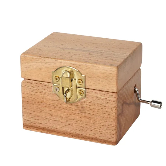 Wholesale Price OEM Manufacturer Customized Song Christmas Mini Small Classic Wind up Hand Cranked Paper Acrylic Wooden Wood Musical Custom Music Box Factory
