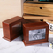Factory Outlet Hi-Q Low Price Wooden Pet Ashes Box Cremation Urns Funeral Supply Memorial Box with Photo Frame for Cat or Dog