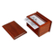 Elegant Custom Mahogany Pet Cremation Urn with Personalized Photo Frame