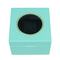 Wholesale Luxury Cyan Varnish Classy Open Window Design Wooden Box for Single Watch Display and Storage