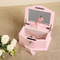 Personalized Pink High-Quality Wooden Storage Jewelry Packaging Music Gift Box Custom Ballet Girl Spinning Wind up Music Box for Chiristmas & Brithday Gift