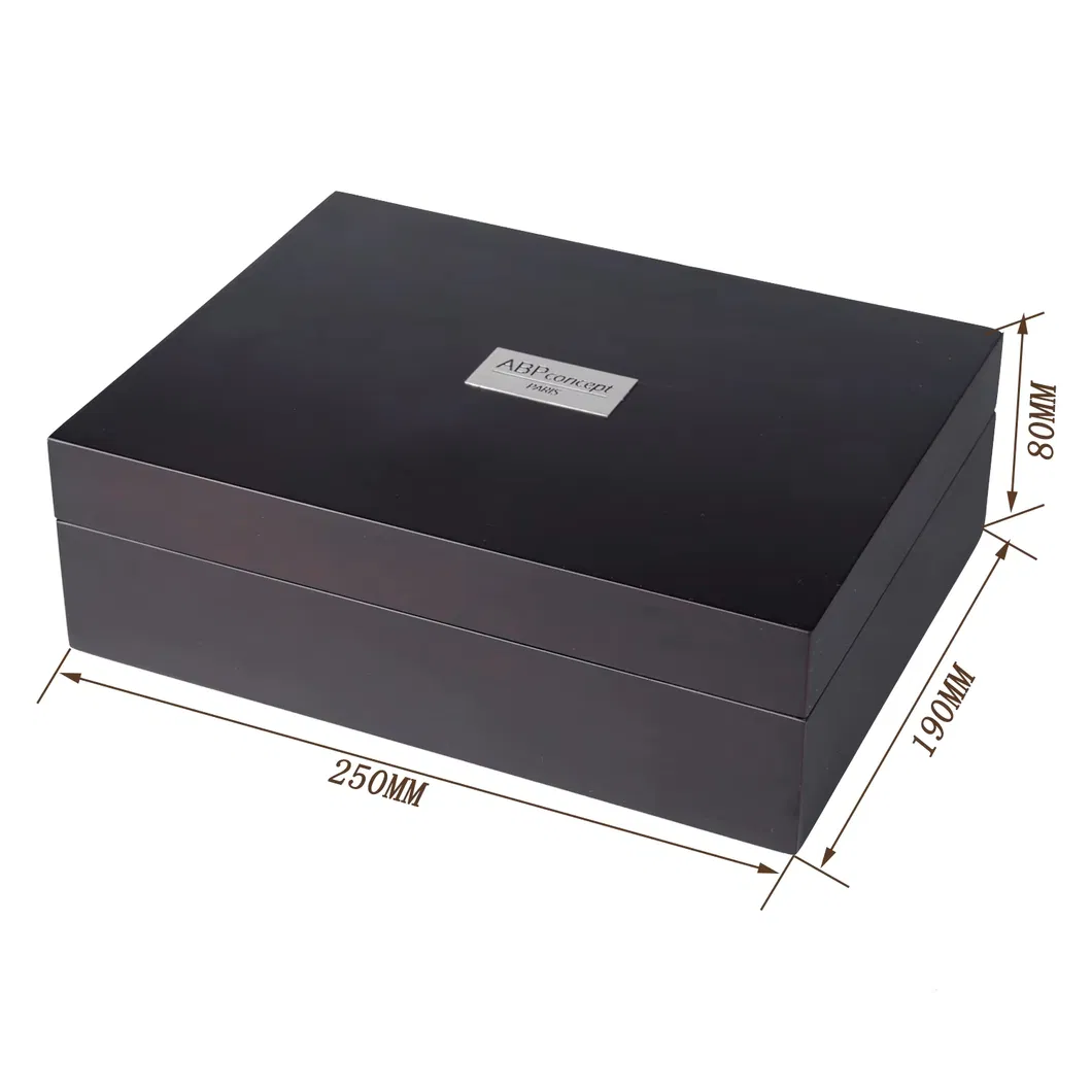 Elegant Black Matte Wooden Watch Display Box for Retail