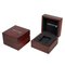 Hot Selling PU Leather Lining Men Wristwatch Packaging Luxury Wooden Watch Box Custom Logo Black Single Watch Box Case