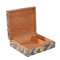 Wholesale Unfinished Cedar Wood Cigar Box with Small Humidor Wooden Tobacco Boxes with Hinged Lid