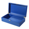 2025 New Arrival Custom blue Wooden Storage Box Luxury Large Wooden Boxes for Gifts Shoe Perfume